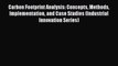 PDF Carbon Footprint Analysis: Concepts Methods Implementation and Case Studies (Industrial