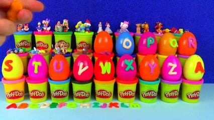 27 PlayDoh Alphabet Surprise eggs. 76 Kinder Surprise Alphabet Learning Mickey Mouse Episo