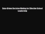 Download Data-Driven Decision Making for Effective School Leadership Ebook