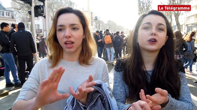 Lorient. Plus d'un millier de lycéens battent le pavé