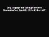 Read Early Language and Literacy Classroom Observation Tool Pre-K (ELLCO Pre-K) (Pack of 5)