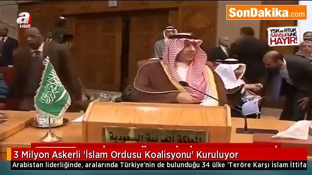 3 Milyon Askerli ’İslam Ordusu Koalisyonu’ Kuruluyor