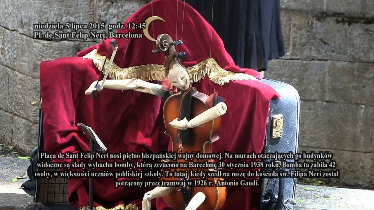 Plac św. Filipa Neri i Plac św. Jakuba w Barcelonie, 5 lipca 2015 r.