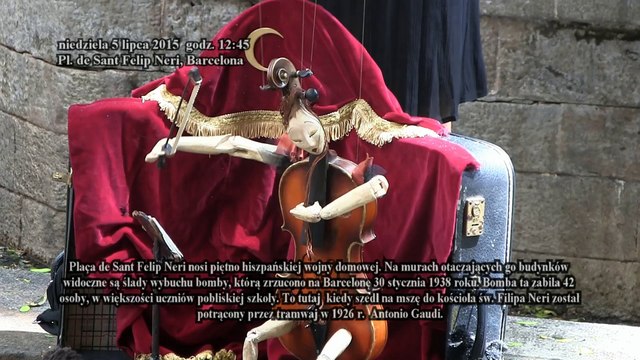 Plac św. Filipa Neri i Plac św. Jakuba w Barcelonie, 5 lipca 2015 r.