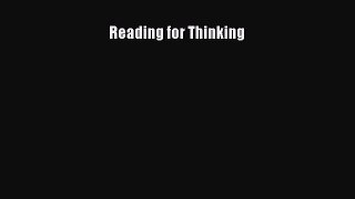 [PDF] Reading for Thinking [Download] Full Ebook