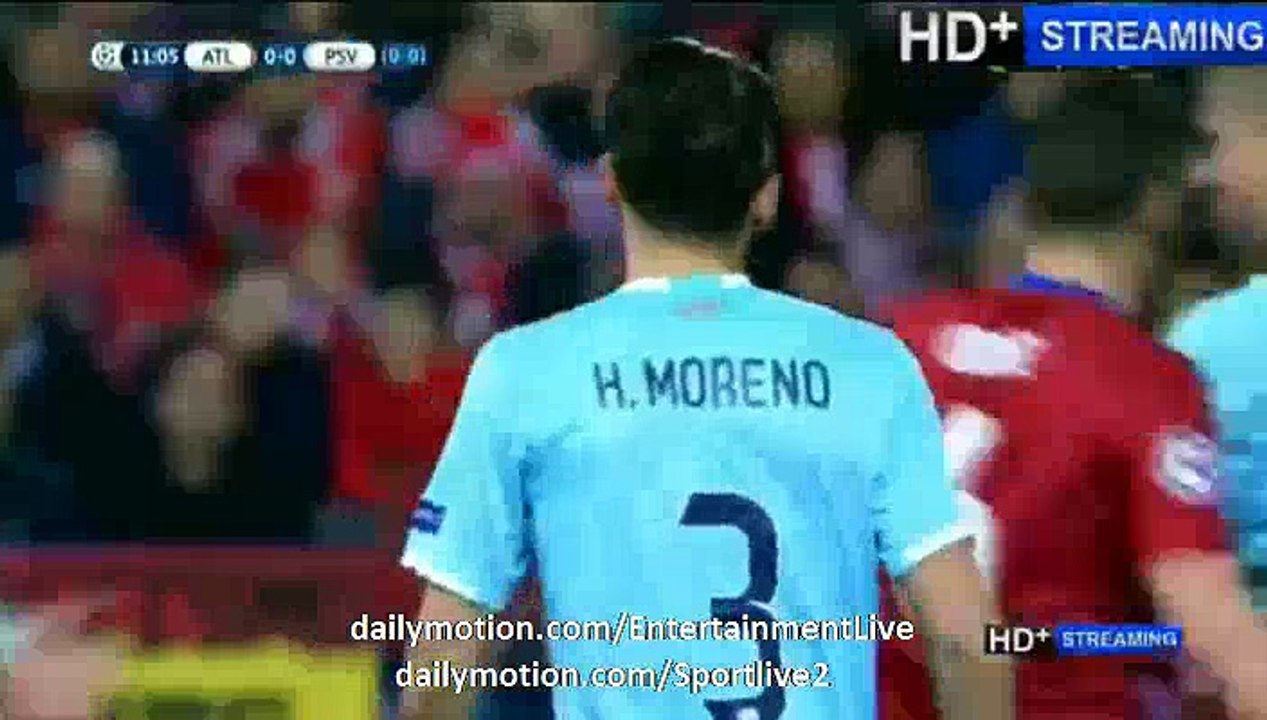 Luuk De Jong Fantastic CURVE SHOOT - Atl.Madrid vs PSV
