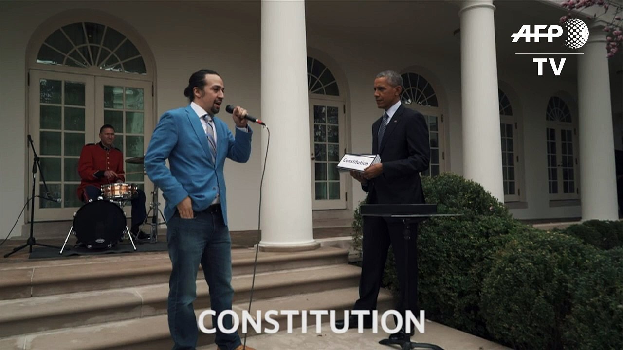 Obama rappt im Rosengarten