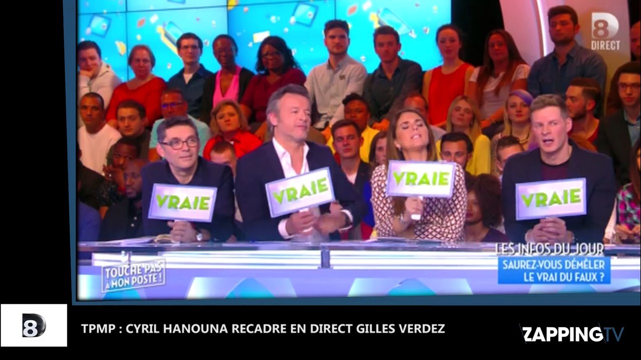 TPMP : Cyril Hanouna recadre en direct Gilles Verdez, malaise sur le plateau (Vidéo)