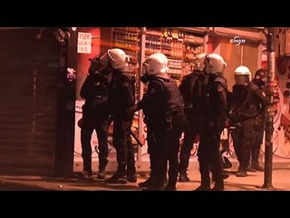 Şişli'de barikat kuran gruba polis müdahalesi