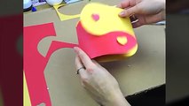 DIY Hearts valentines card ( ENG Subtitles) Speed up #60