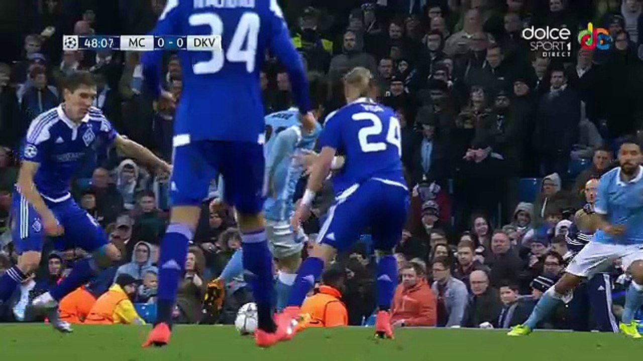 David Silva Skills manchester city 0 - 0 Dyn. kiev Champions League - 15.03.2016