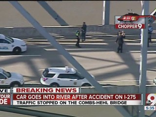 Car falls in river off I-275 bridge