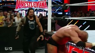 Triple H vs Roman Reigns - WWE Raw 14-03-2016