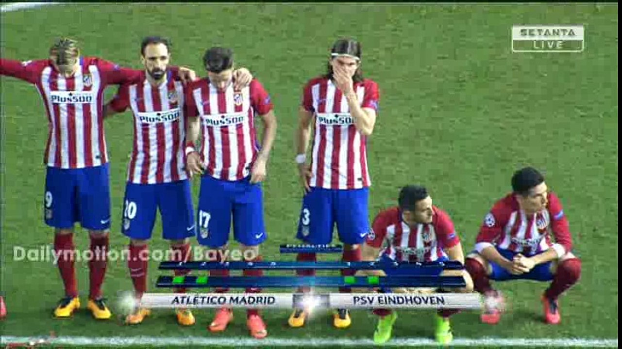 All Penalties HD - Atl. Madrid 8-7 PSV Eindhoven - 15-03-2016