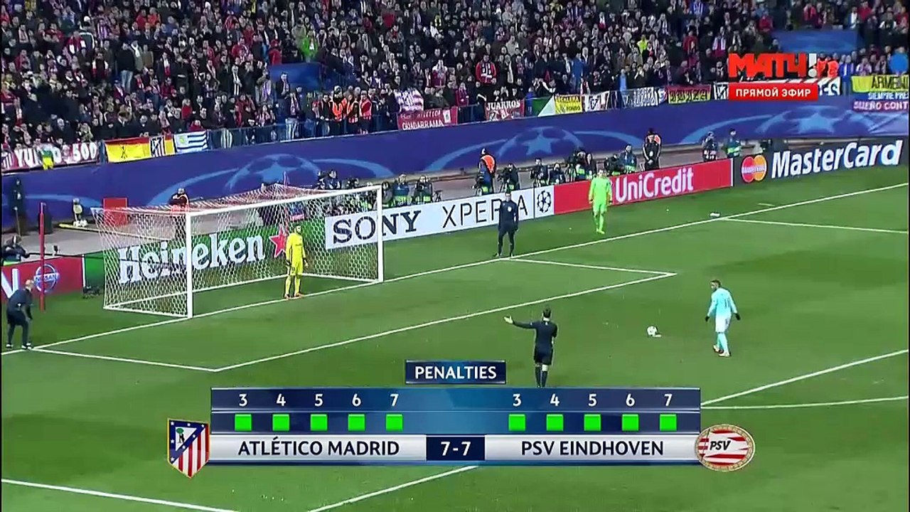 Atletico Madrid - PSV. The UEFA Champions League.