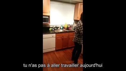 Surprise  cet homme va totalement changer la journée de sa femme