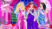 Disney Princess Dress Up Games - Ariel Aurora and Snow White Miss World
