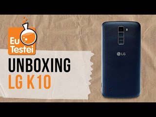 O que vem na caixa do K10, intermediário da LG - Unboxing EuTestei