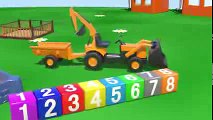 Big Trucks & Vehicles. Cartoons for Kids. Learn numbers [video xe tải lớn_큰 트럭] ABC 123 农行