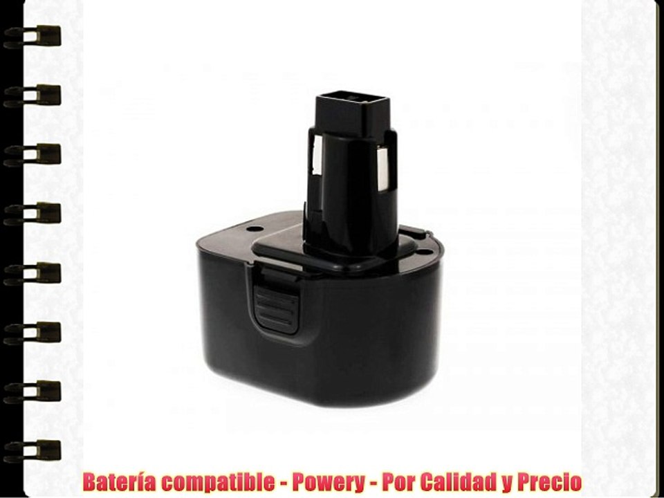 Batería para DEWALT Modelo DE9074 12V NiMH