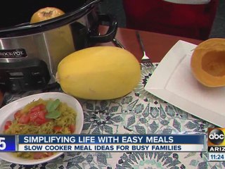 Spaghetti squash in the crock pot? Jenn Bare says it works!