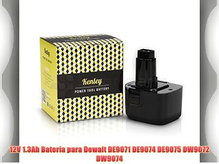 12V 1.3Ah Batería para Dewalt DE9071 DE9074 DE9075 DW9072 DW9074