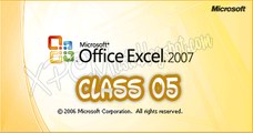 Microsoft Excel. 2007 Full Course Class 05 In Urdu By XPCMasti