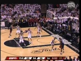 Tim Duncan Block On  LeBron James in the paint