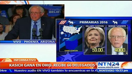Bernie Sanders critica la financiación de la campaña de Hillary Clinton