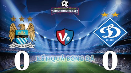 Kết quả bóng đá: Manchester City 0 - 0 Dynamo Kyiv