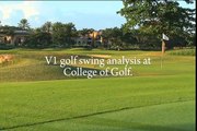 V1 Golf Swing Analysis at College of Golf