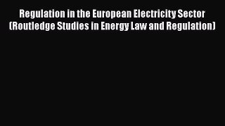 Read Regulation in the European Electricity Sector (Routledge Studies in Energy Law and Regulation)