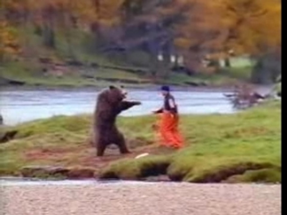 Funny Commercials - Guy Fights Bear For Fish (John West Salm