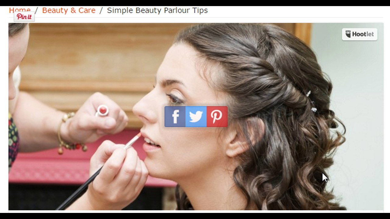 Simple Beauty Parlour Tips