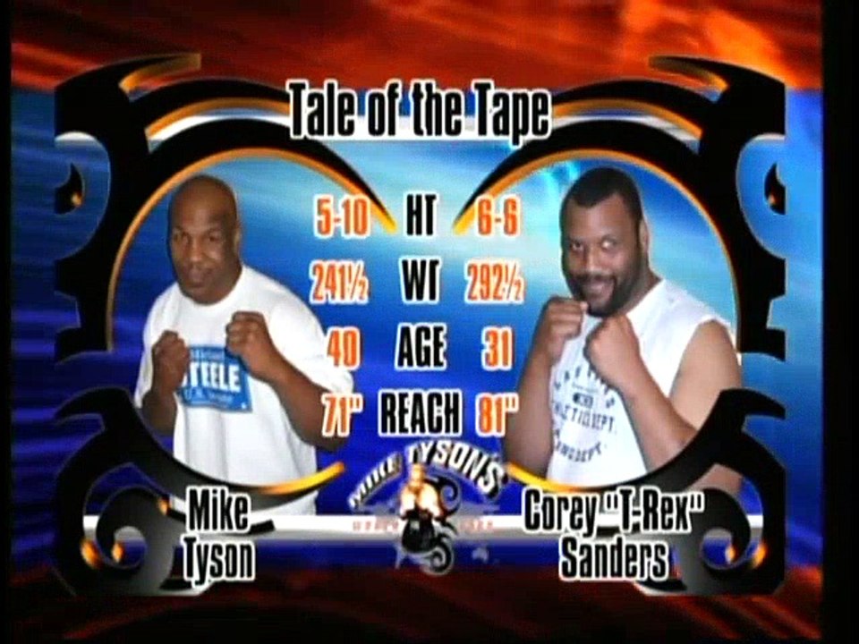 Mike Tyson vs Corey Sanders (exhibition)  Historical Boxing Matches