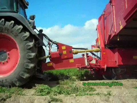 Arrachage des patates 2007 avec 3 arracheuses GRIMME