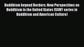 Download Buddhism beyond Borders: New Perspectives on Buddhism in the United States (SUNY series