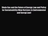 Read Shale Gas and the Future of Energy: Law and Policy for Sustainability (New Horizons in