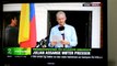 Julian Assange hablando desde la embajada de Ecuador. Ecuador no es Colonia, es un pais soberano.
