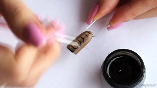 Дизайн ногтей - эффект рептилии на ногтях гель-лаком с эффектом кошачий глаз. Маникюр