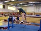 She is the oldest recorded gymnast. When this 86 year old grabs the beam, my heart stops!
