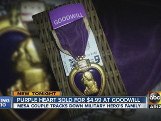 Purple Heart sold for $4.99 at Goodwill