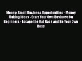 Read Money: Small Business Opportunities - Money Making Ideas - Start Your Own Business for