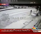 CCTV footage of Peshawar blast that targeted bus carrying govt employees