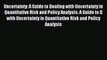 Read Uncertainty: A Guide to Dealing with Uncertainty in Quantitative Risk and Policy Analysis: