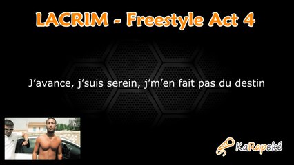 Lacrim - Freestyle Act 4 KARAOKE / INSTRUMENTAL