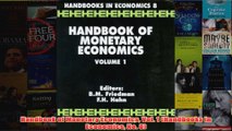PDF Downlaod  Handbook of Monetary Economics Vol 1 Handbooks in Economics No 8 Read Online