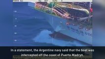Argentina sinks Chinese boat for 'illegal fishing'