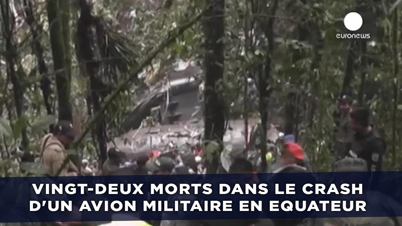 Vingt-deux morts dans le crash d'un avion militaire en Equateur