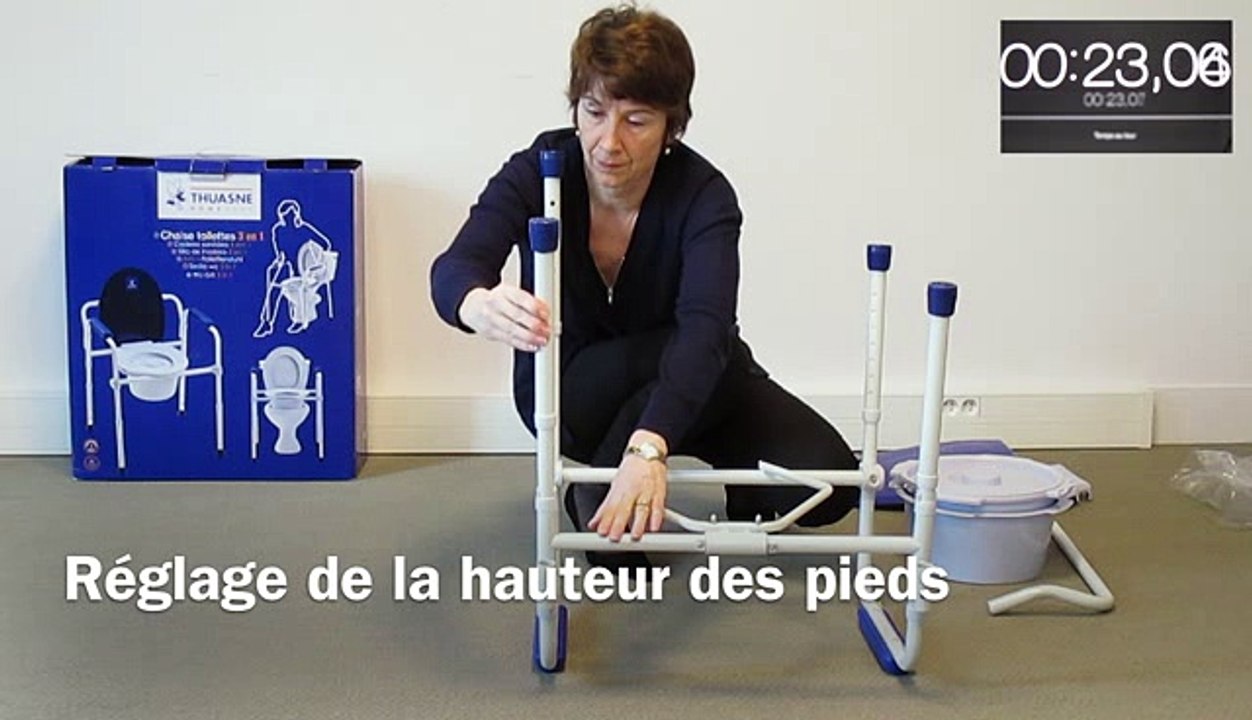 Chaise de toilettes 3 en 1